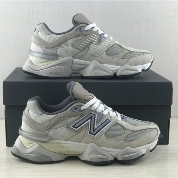 New Balance 9060 Casual Sneakers (Gray And Black) - Picture 1 of 13